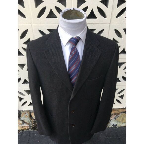Gitman Bros Men's Sports Coat Brown Corduroy Brown Textured Made in Italy 42 R - Picture 7 of 11